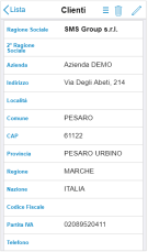 Anagrafica Clienti Mobile